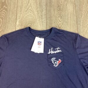 NIKE Drifit Tshirt Short Sleeve Houston Texans Team Apparel‎ L Womens NEW Navy